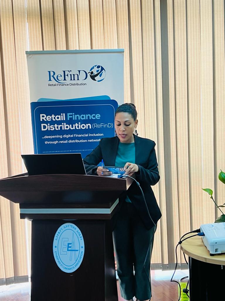 Ms. Hewit Mekonnen delivering the Keynote on behalf of Hanna Arayaselassie